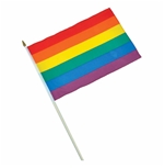 Rainbow 50 x 80 cm. Stick flag 